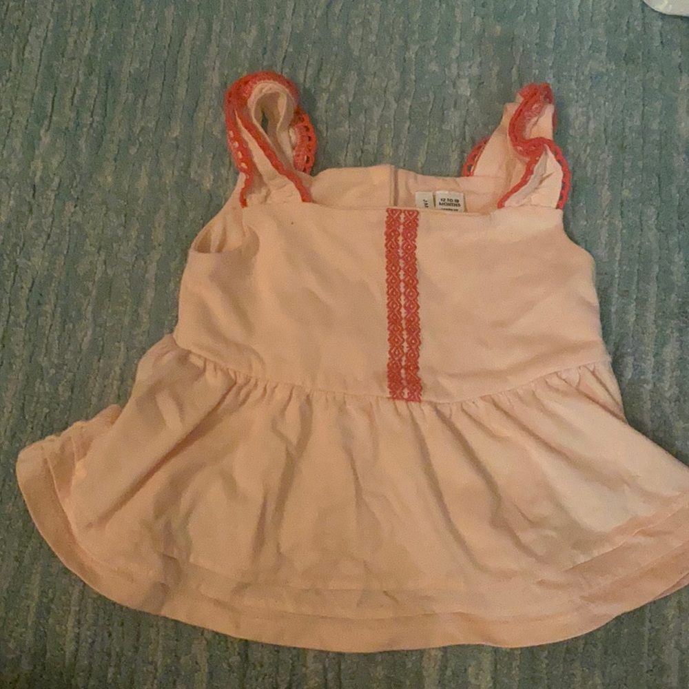 Pale pink sleeveless top by Janie and Jack